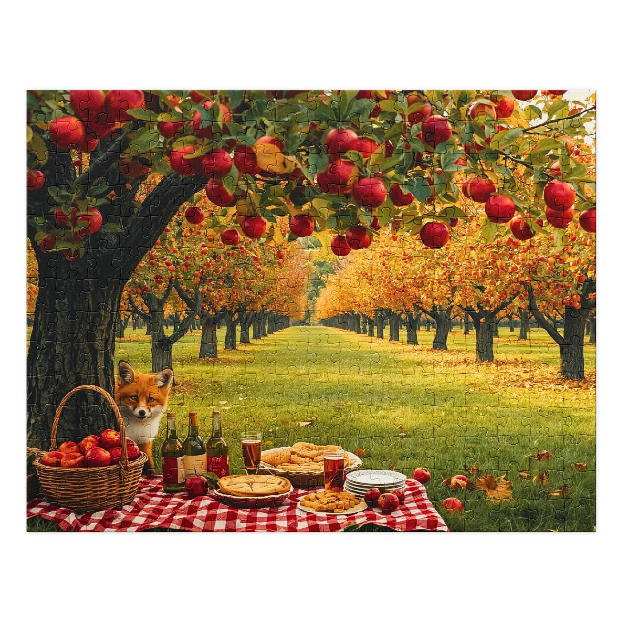 Apple - あき Autumn Apple Orchard – Fall Picnic Puzzle (252, 500, 1000 pcs